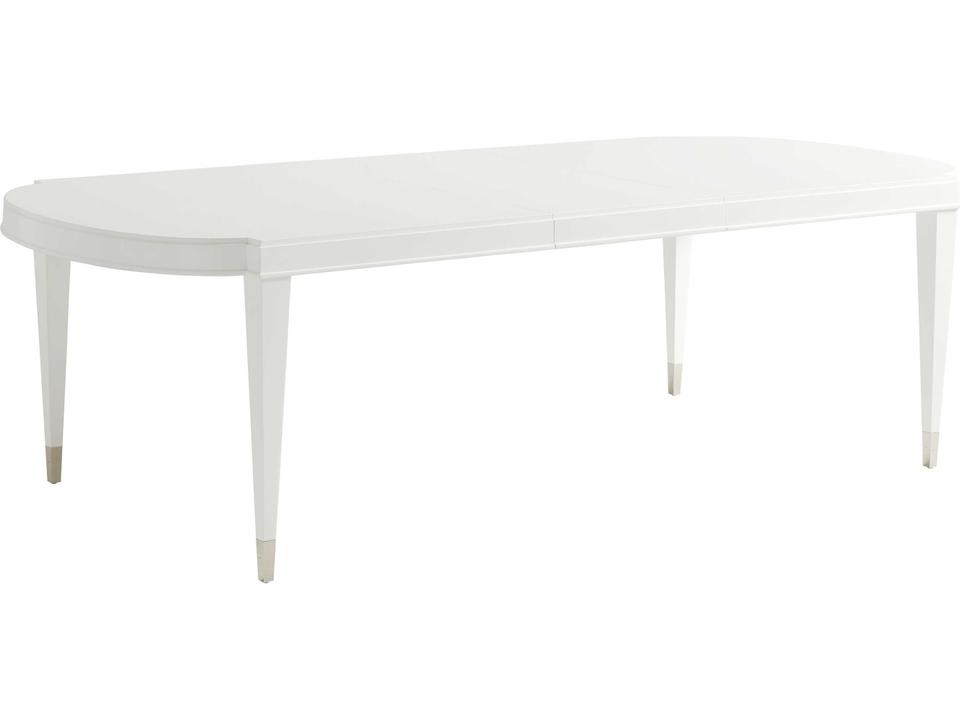 Avondale Vernon Hills Rectangular Extendable Dining Table in White Alabaster