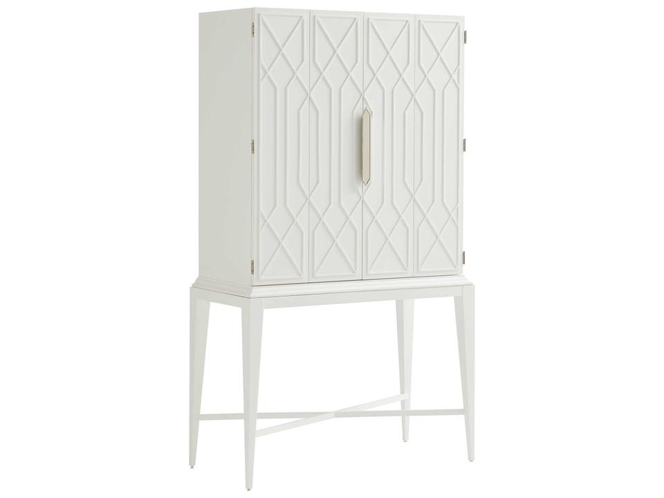 Avondale Elmhurst White Maple Wood Bar Cabinet