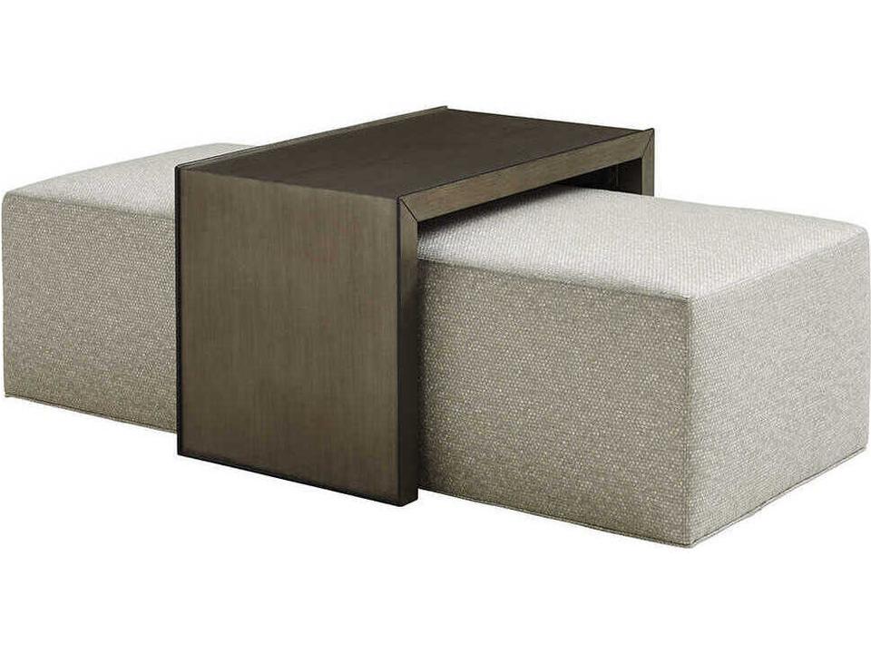 Ariana Upholstered Cocktail Ottoman with Slide