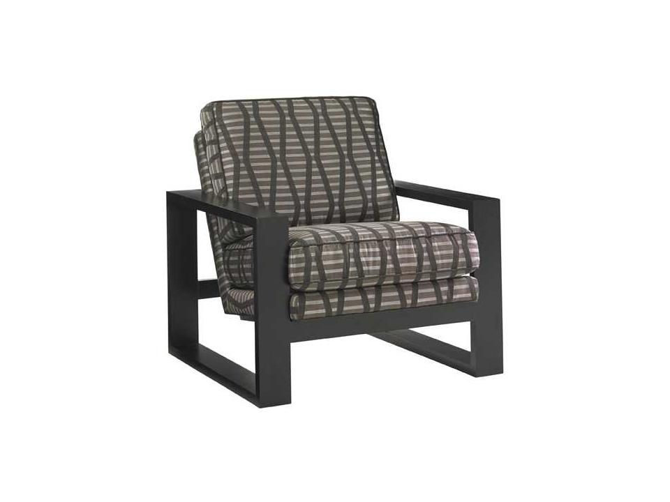 Carrera Fabric Accent Chair with Recessed Arms and Nailhead Trim