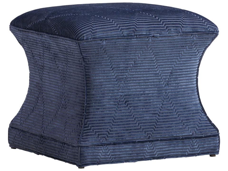 Carlyle Sutton Blue Upholstered Ottoman