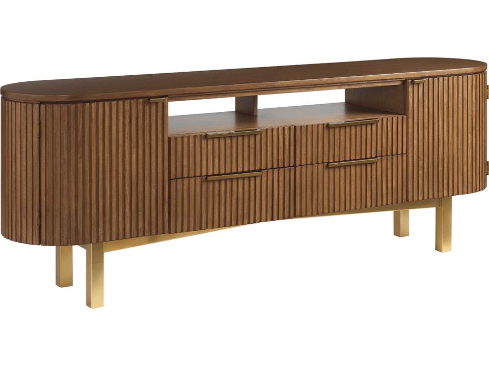 La Costa Crescent Bay Media Console 85 Inch in Sierra Tan