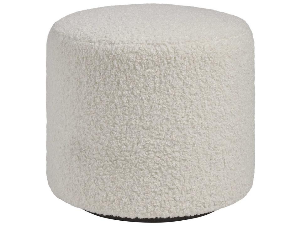 La Costa Three Arch Swivel Ottoman White Upholstered