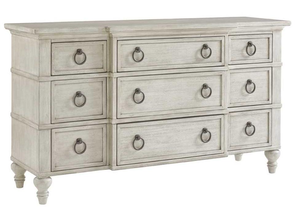 Oyster Bay Barrett Triple Dresser in Distressed Oyster Finish