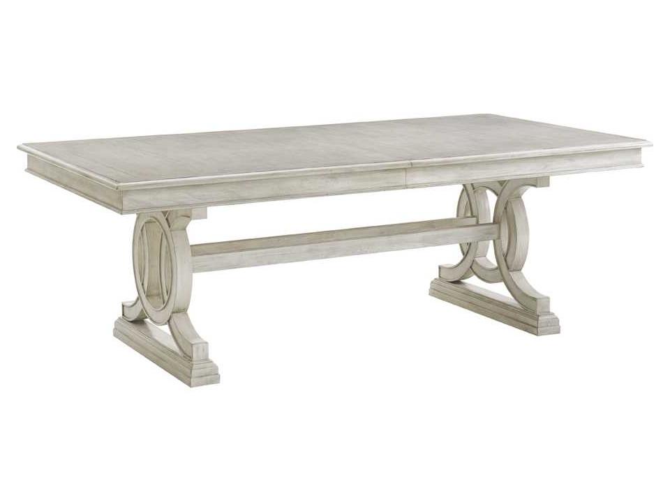 Montauk Rectangular Dining Table with Two Extension Leaves in Light Oyster Shell