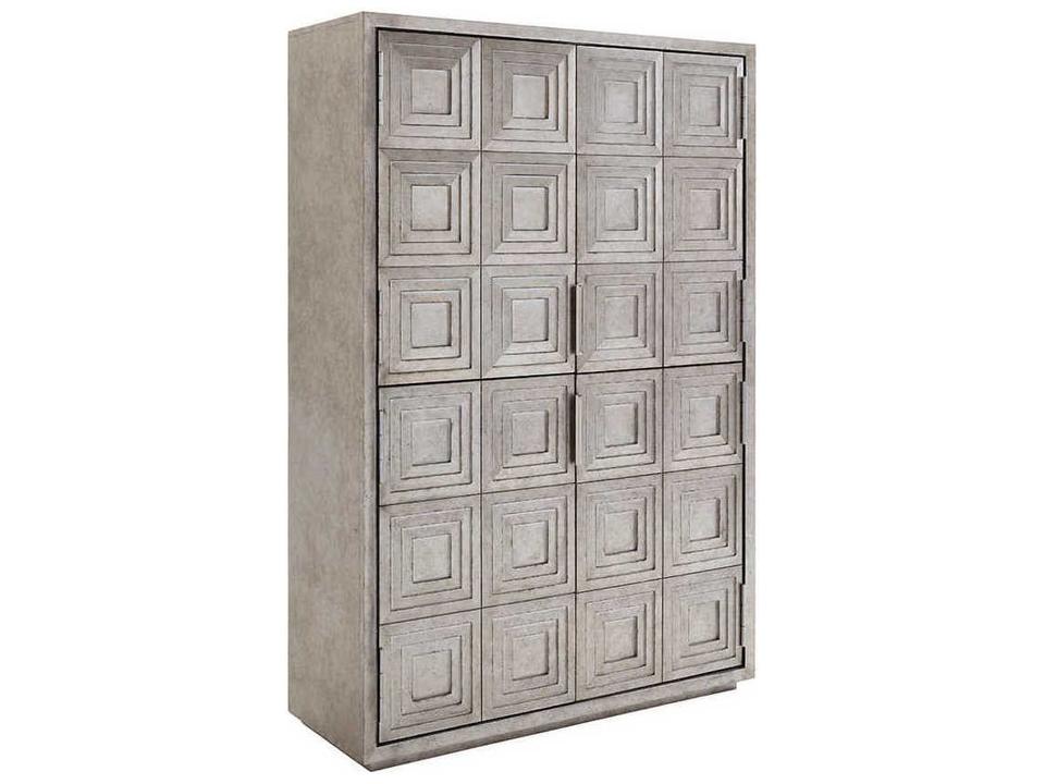 Ariana Sanremo Multi-Functional Storage Chest in Burnished Silver Leaf