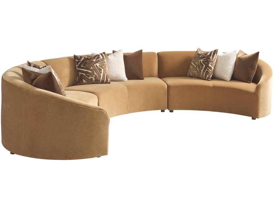 La Costa Alston Upholstered Sectional Sofa in Contemporary Style