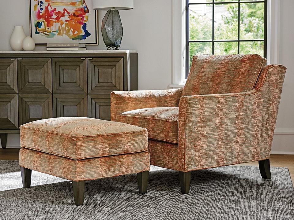 Ariana Chair and Ottoman Set