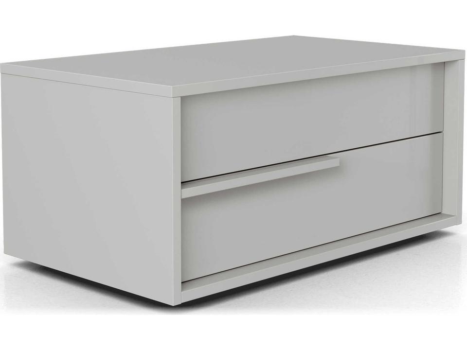 Luxcor Modluxe Harrow Nightstand Glossy Chateau Gray / Right-Facing