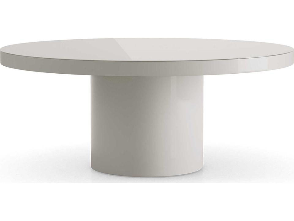 Modluxe Daventry Round Dining Table Glossy Chateau Gray