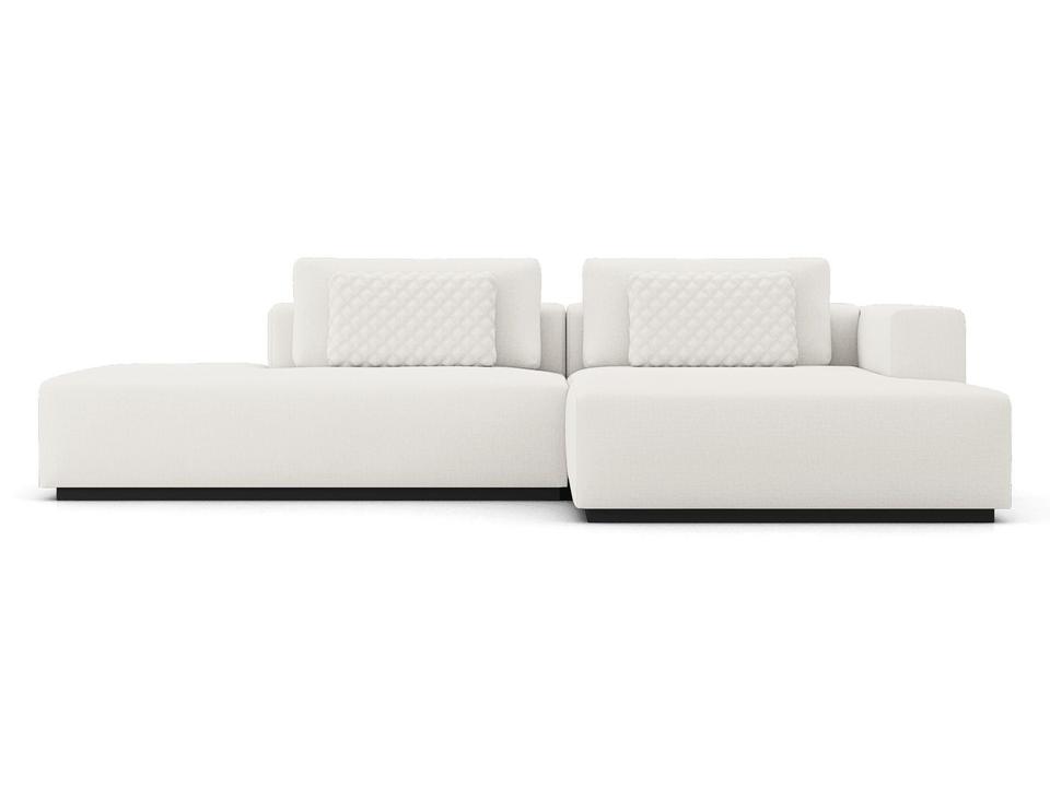 Luxcor Modluxe Siena Modular Sofa 08 Chalk Fabric / Left-Facing Chaise