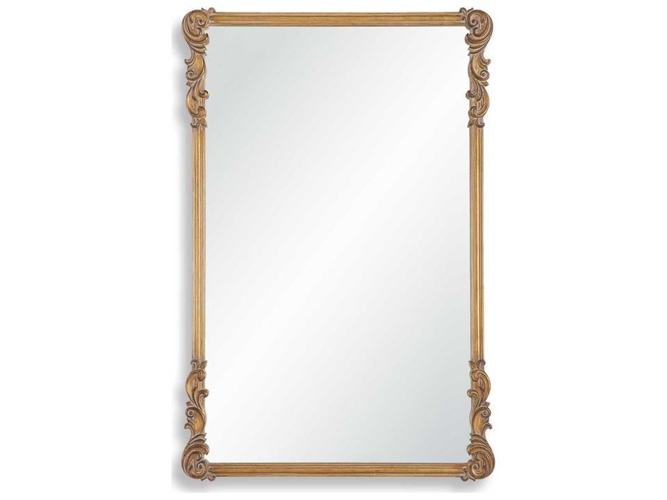 Illumination Antique Gold Rectangular Wall Mirror