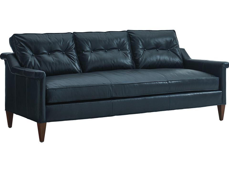 Whitehall 3-Seat Leather Sofa with Track Arms