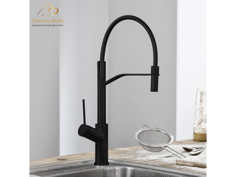Gioiella Mono Kitchen Faucet  Black