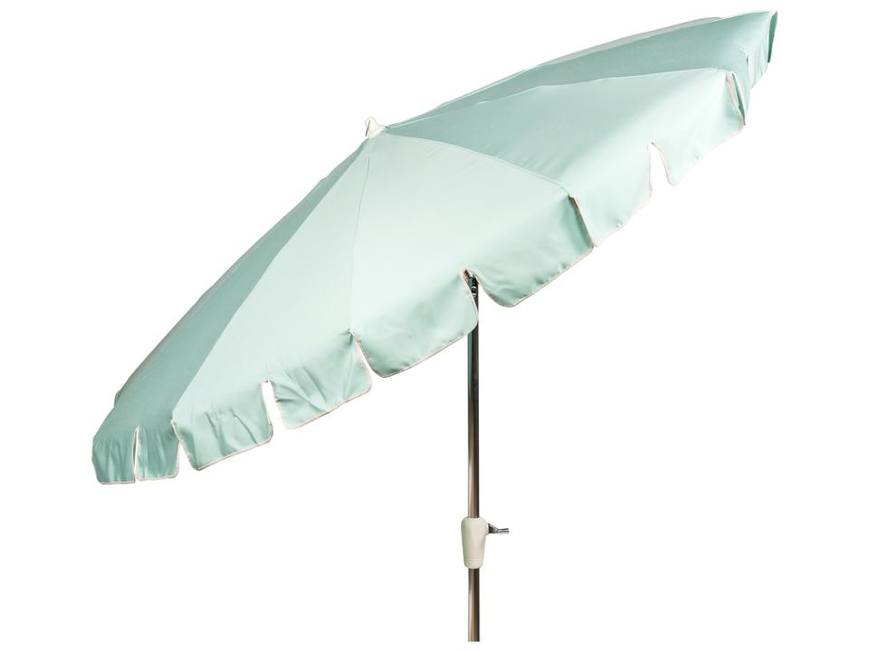 Standard Conventional Aluminum Outdoor Patio Umbrella with Push Button Tilt and Crank Lift