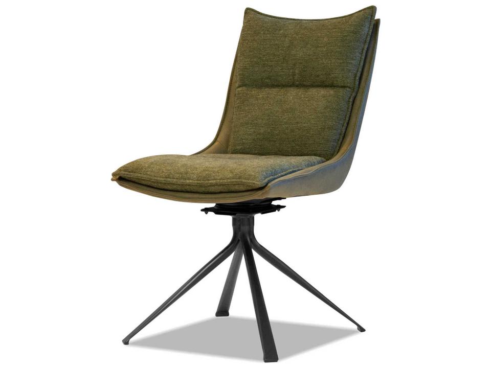 Puccini Green Upholstered Side Dining Chair