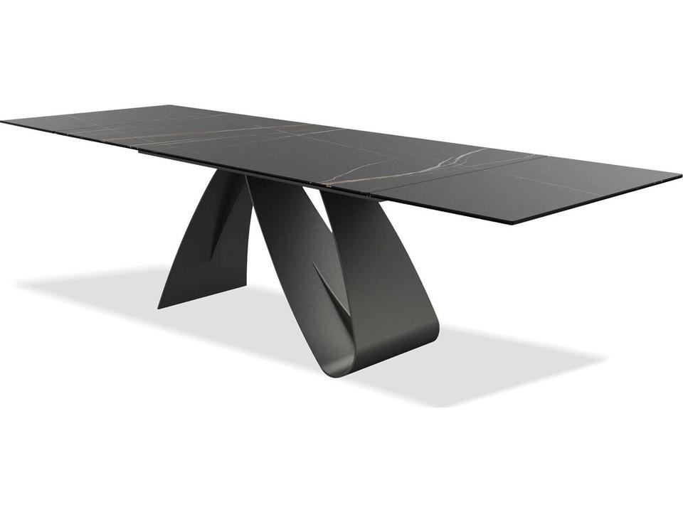 Signature 71-110 Inch Extension Dining Table Safari Black Ceramic Top