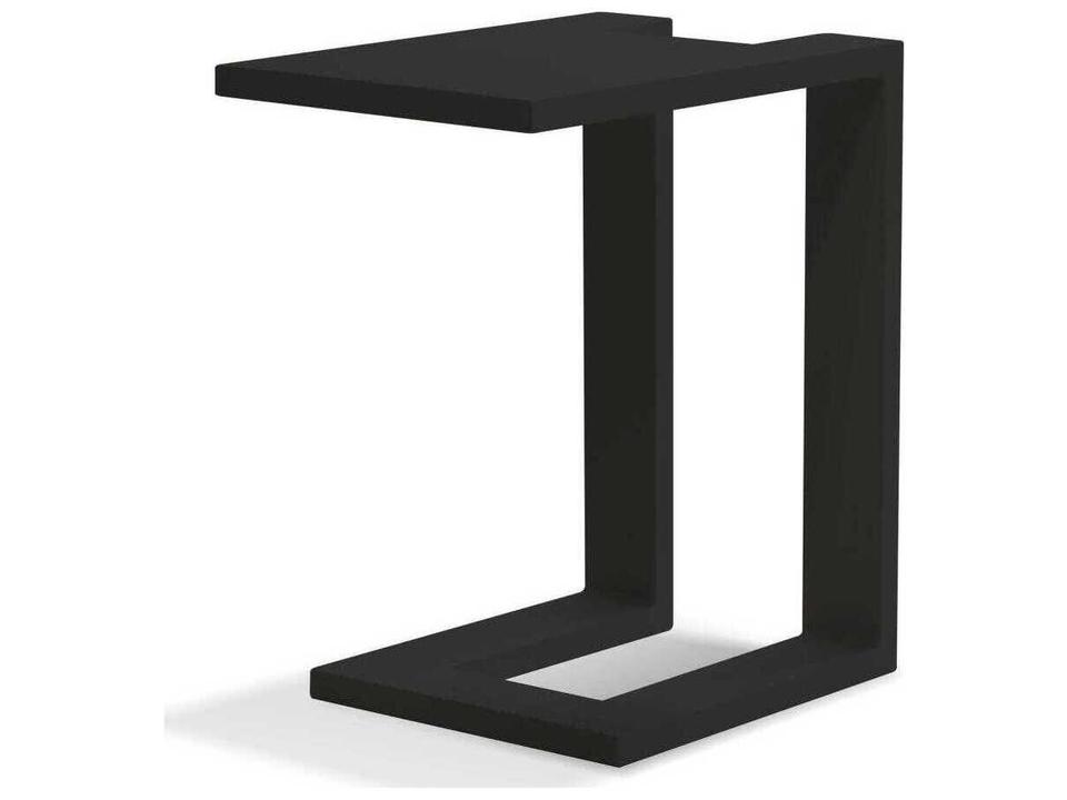 Ambleside Outdoor End Table in Black Aluminum