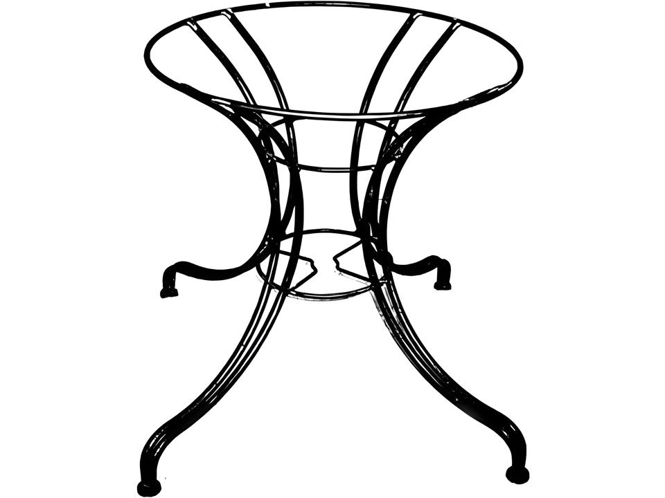 800 Series Wrought Iron Round Table Base