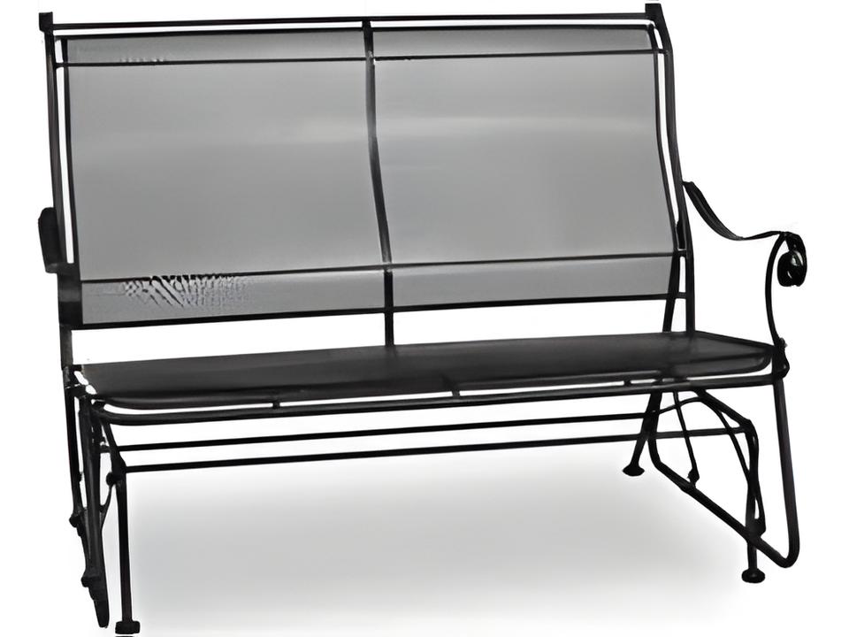 Alexandria Oversized Wrought Iron Glider Loveseat