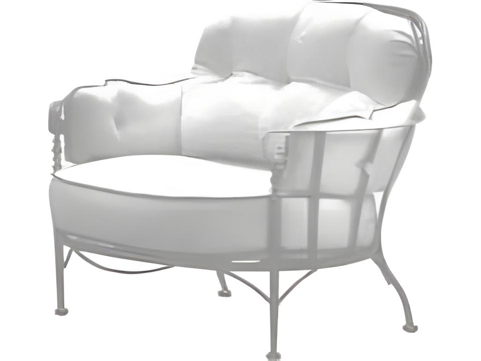 Athens Deep Seating Wrought Iron Cuddle Outdoor Lounge Chair