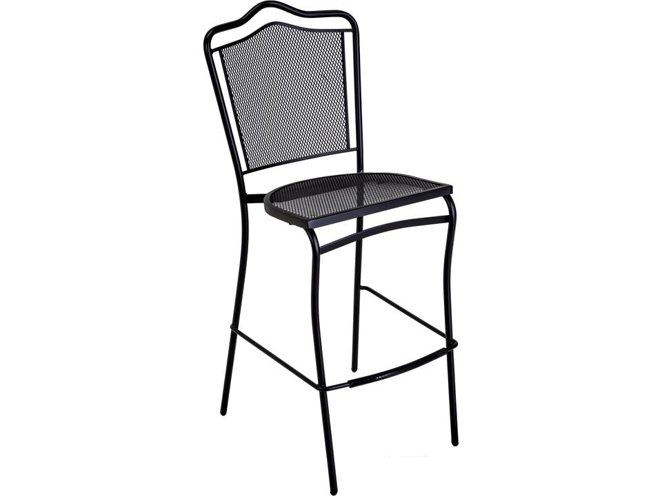 Boardwalk Wrought Iron Commercial Outdoor Patio Bar Stool