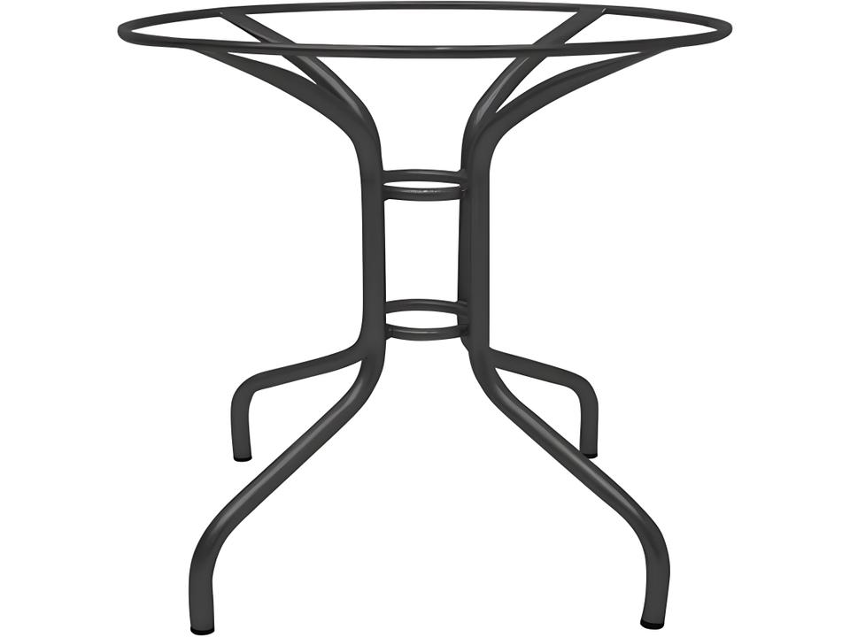 Luna Wrought Iron Table Base Powder Coated Charcoal
