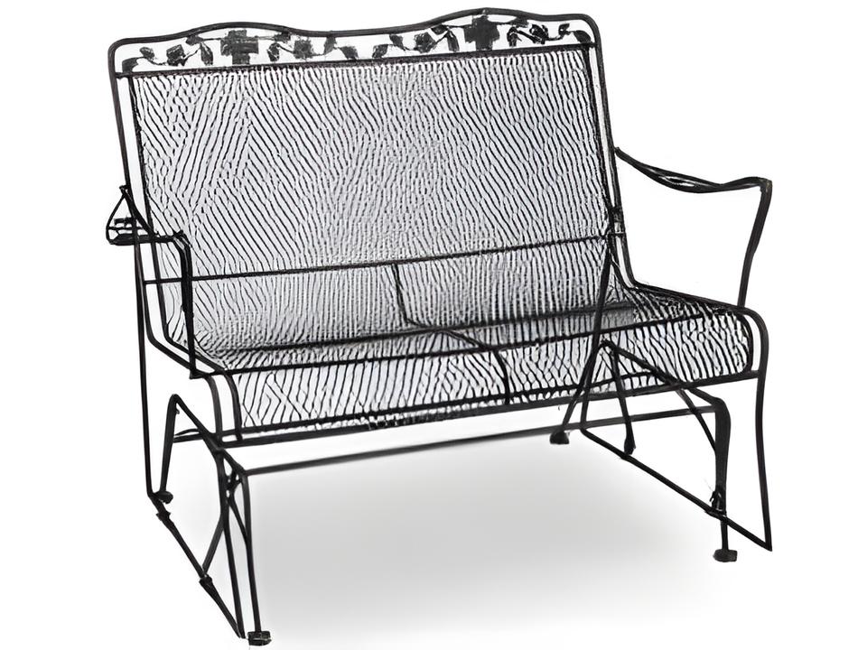 Dogwood Wrought Iron Loveseat Glider