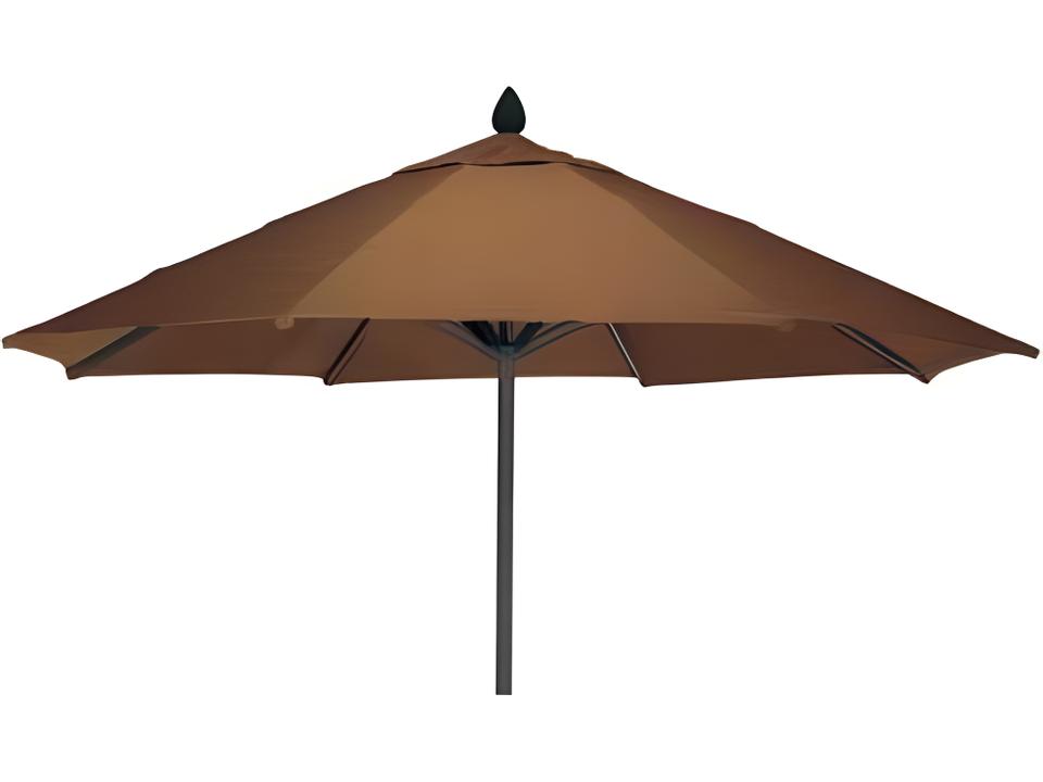 Market Aluminum 9 Foot Octagon Collar Tilt Patio Umbrella in Textured Black