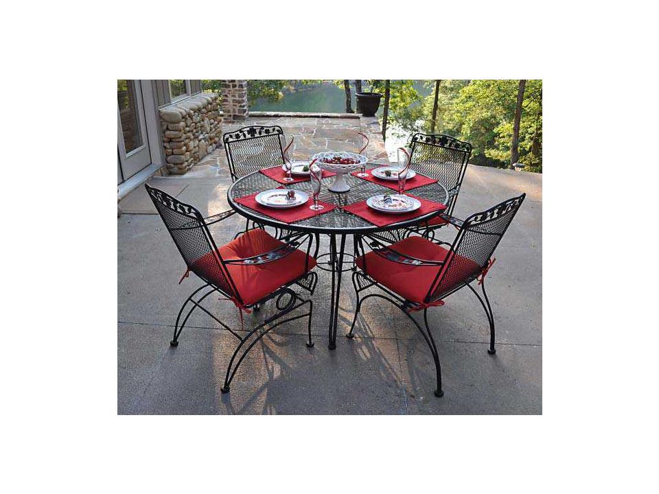 Dogwood Wrought Iron Dining Set