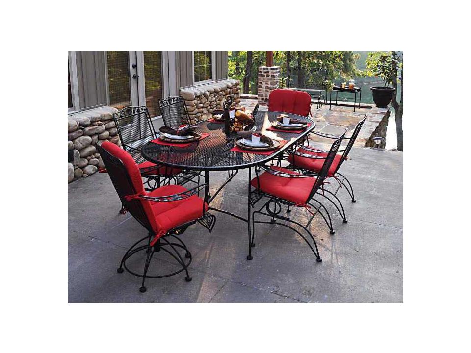 Dogwood Wrought Iron Dining Set