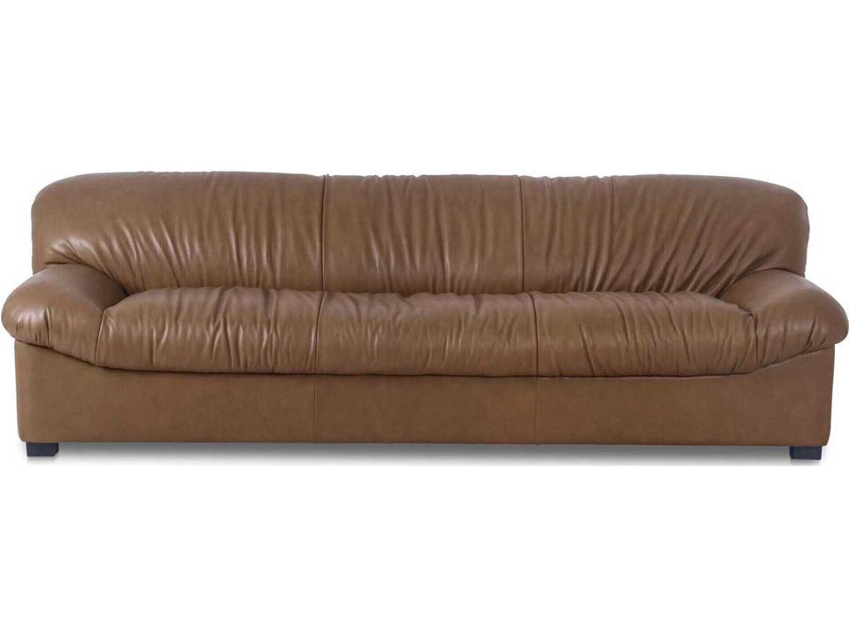 Halston Brown Leather Sofa