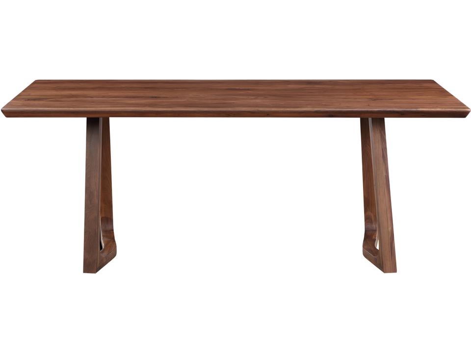 Silas 76-Inch Rectangle Dining Table in Walnut Brown