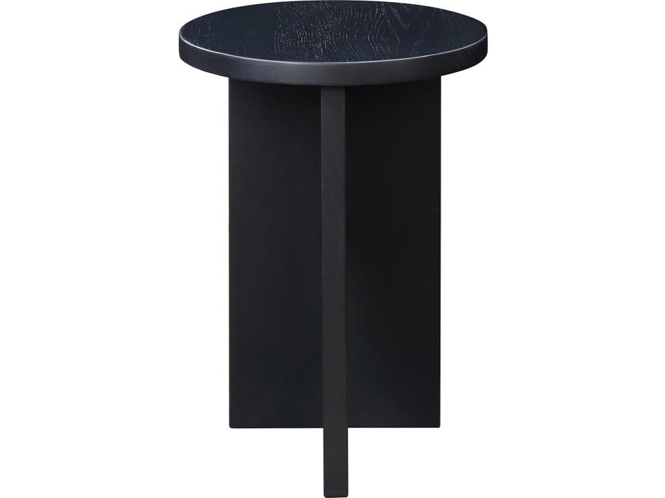Grace Accent Table Black Oak Sculptural