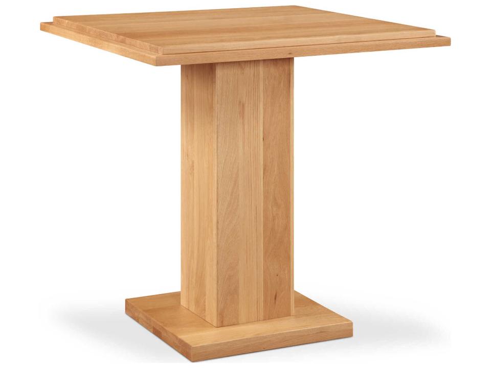May Square Solid Oak Natural Counter Table