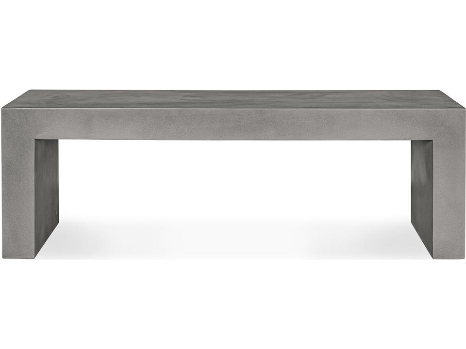 Lazarus 3-Seater Fiber-Reinforced Concrete Bench in Grey