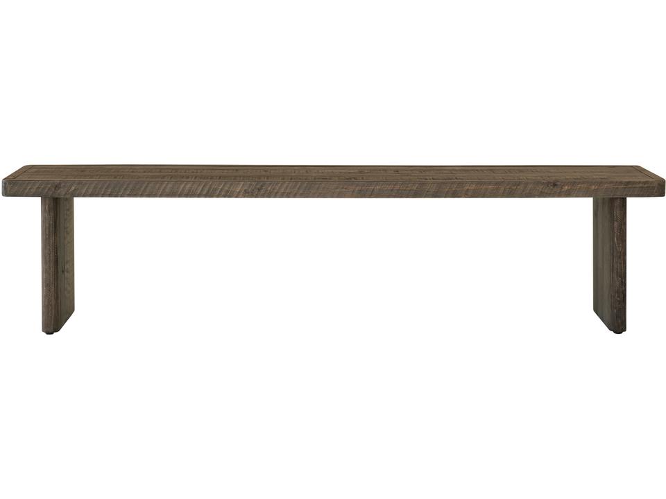 Monterey 3-Seat Pinewood Dining Bench in Aged Brown
