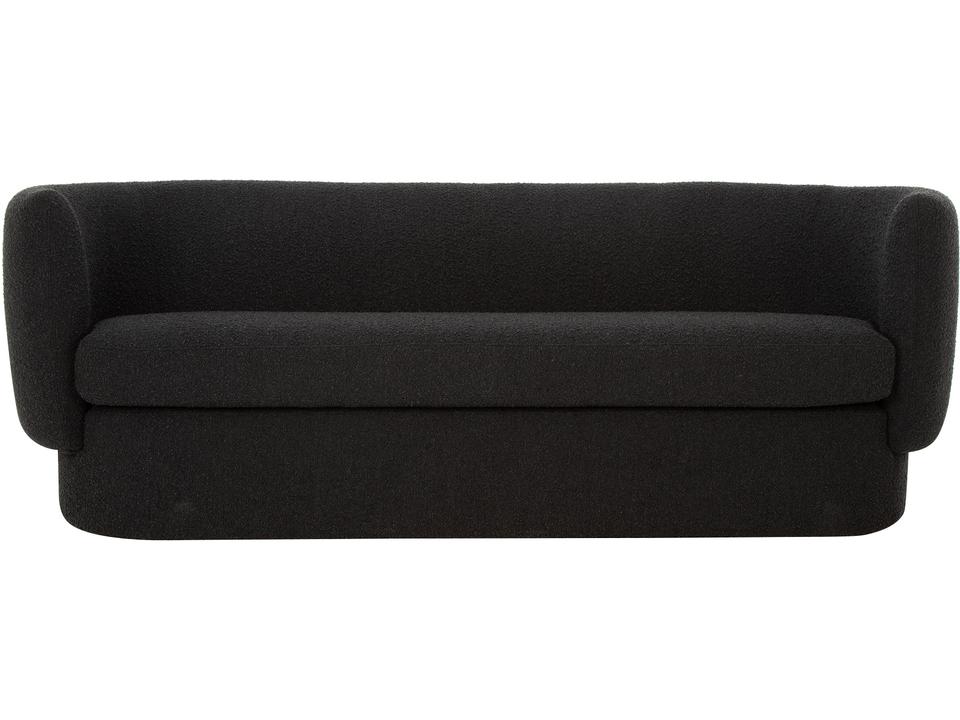 Koba Black Upholstered Sofa