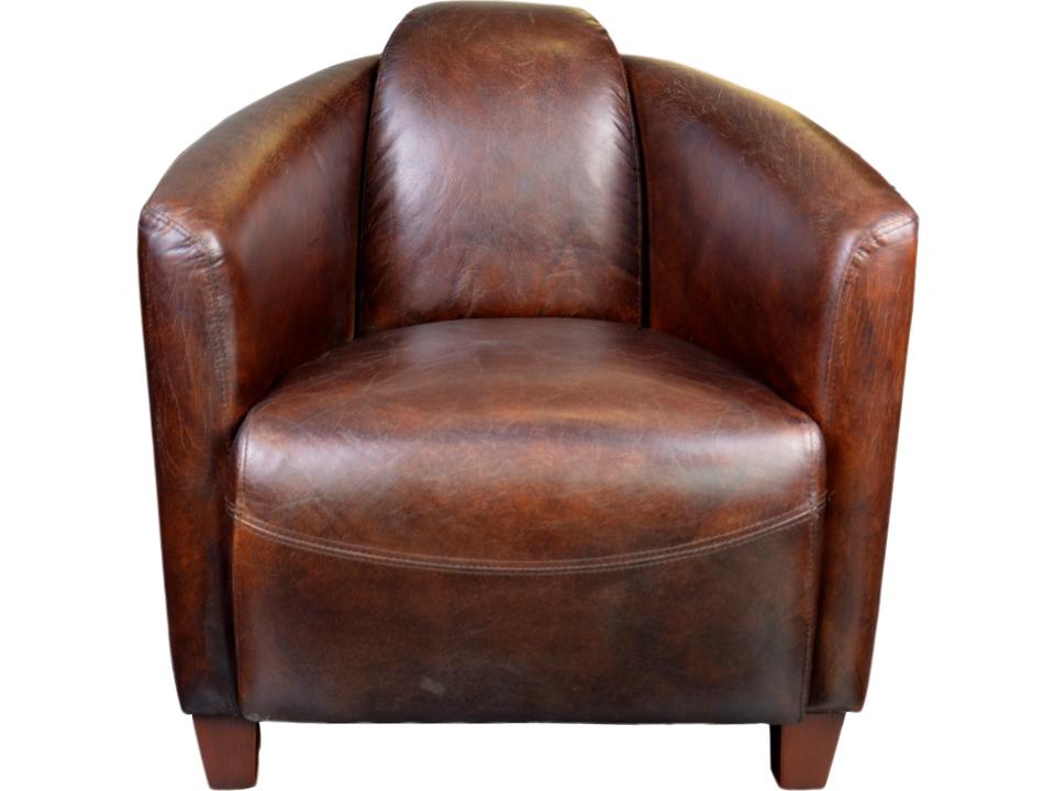 Salzburg Dark Brown Leather Club Chair