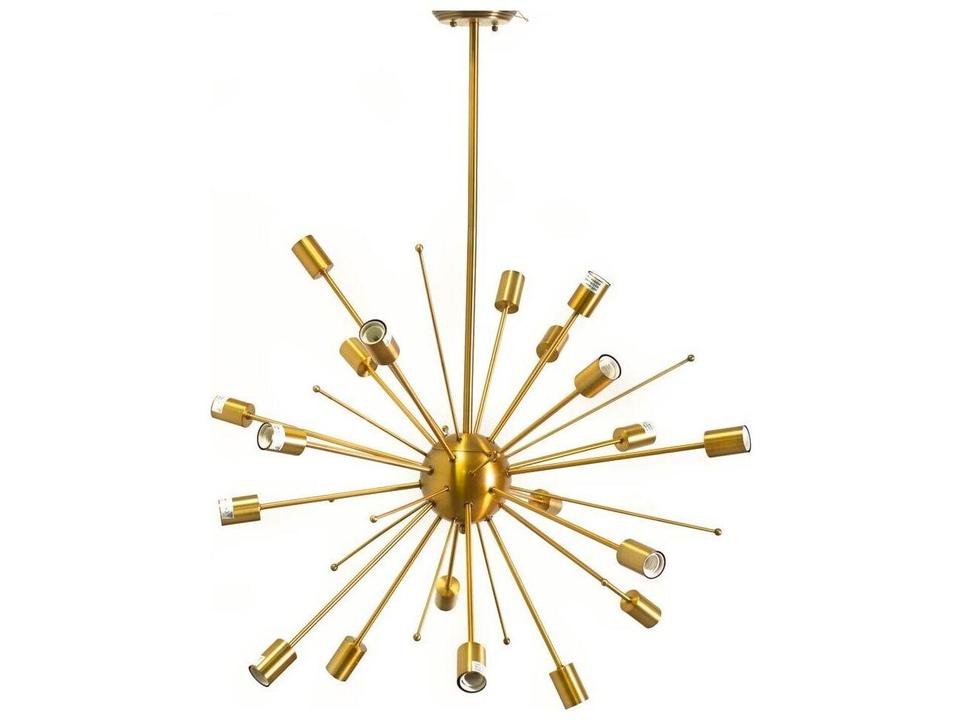 Edisonna II (38"D) Gold Sputnik Twenty Bulb Chandelier