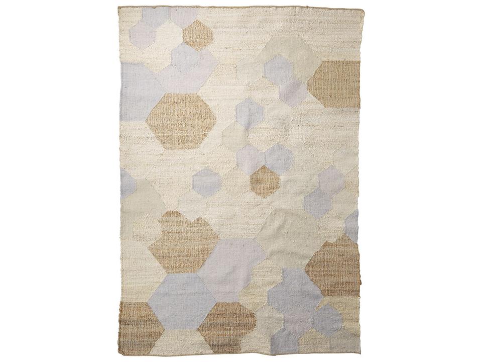 Mayson Hand-Made Multi-Colored Honeycomb Pattern Area Rug
