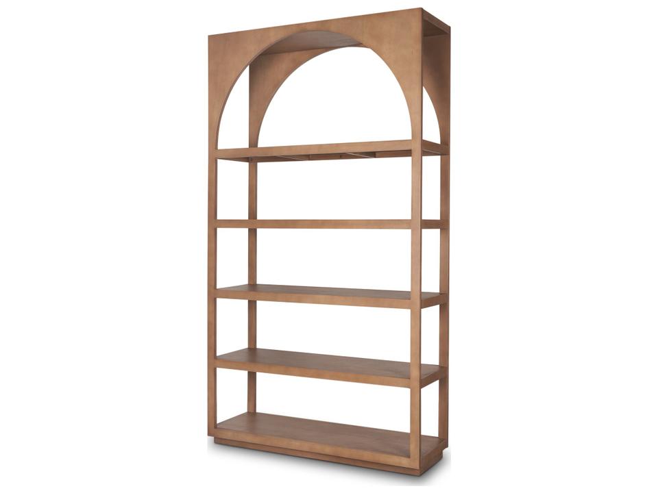 Bela Arched Shelving Unit Medium Brown Mango Wood