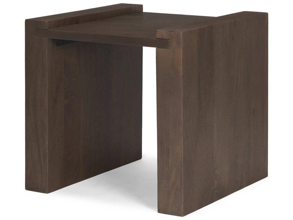 Wesson Dark Brown Wood Accent Table