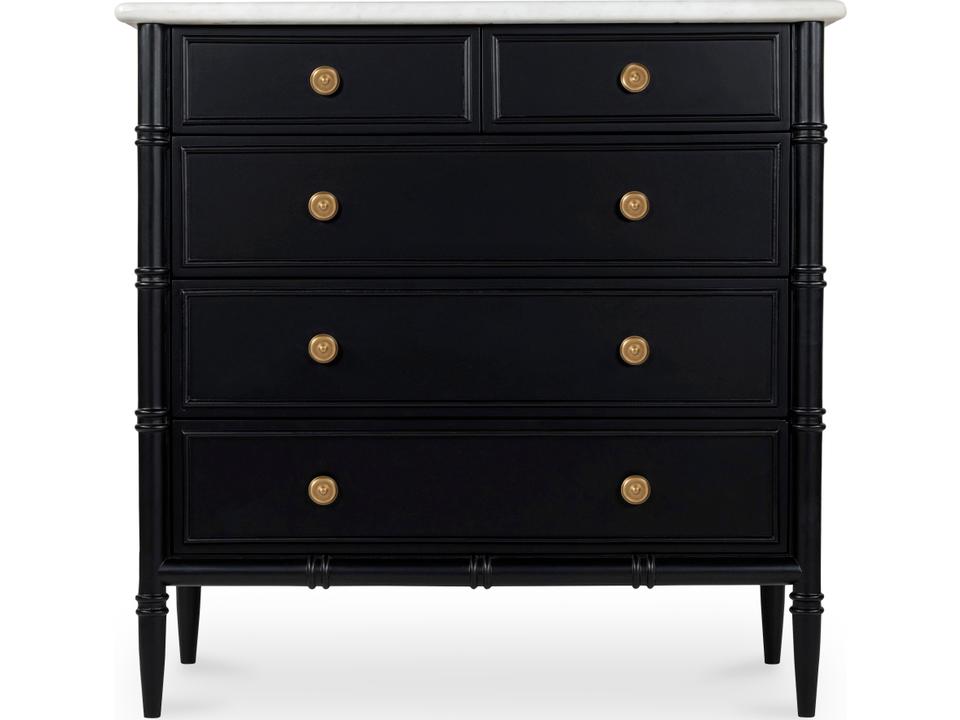 Eleanor 5 Drawer Chest Black