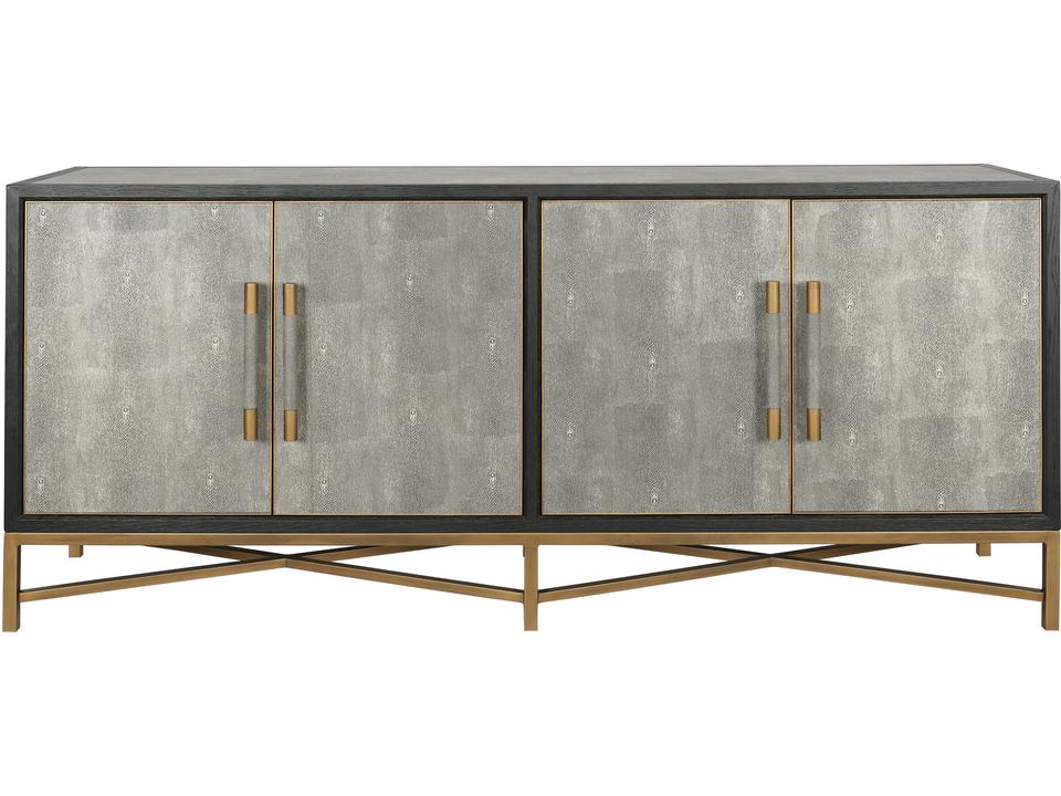 Mako Sideboard Art Deco Oak and Vegan Leather