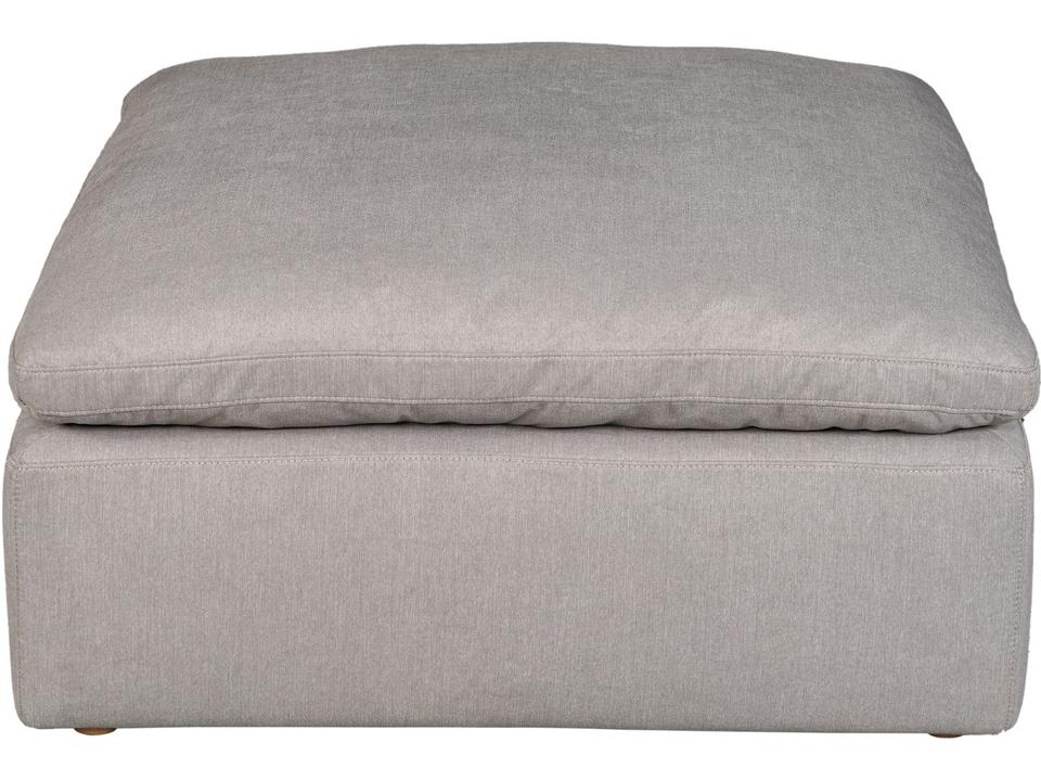Terra Condo Ottoman in Light Grey Performance Fabric