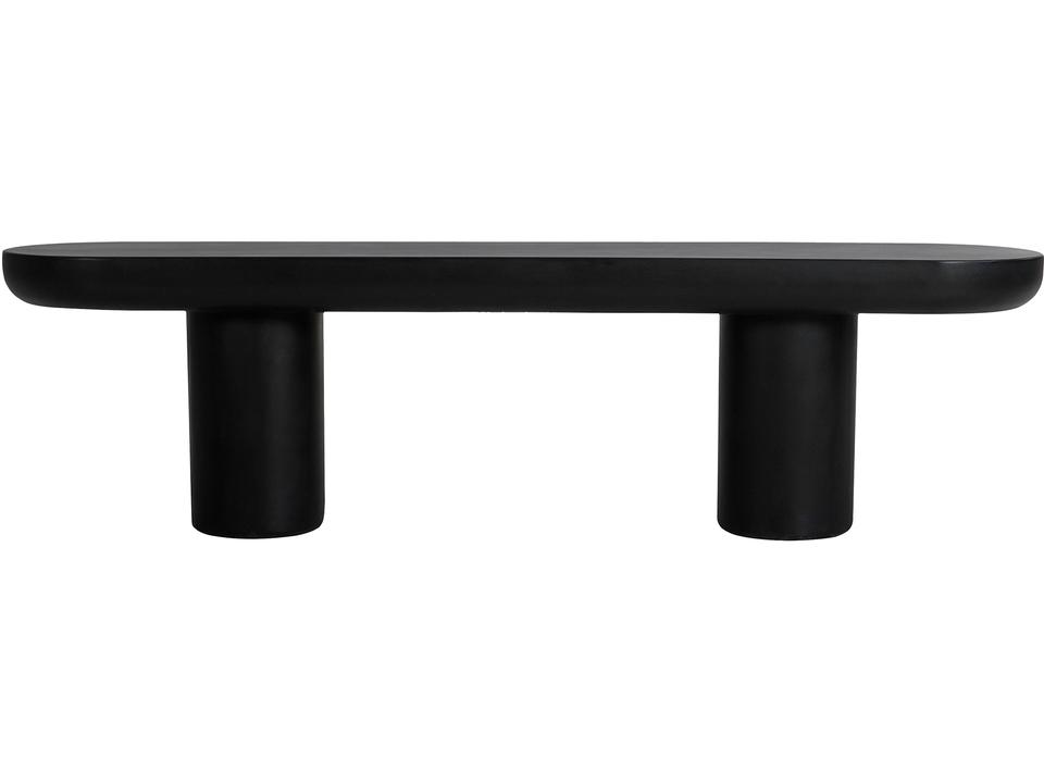 Rocca Dining Bench Black Indoor Outdoor
