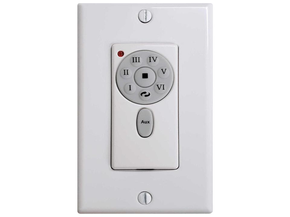Atlas DC Motor 6-Speed Wall Control in White