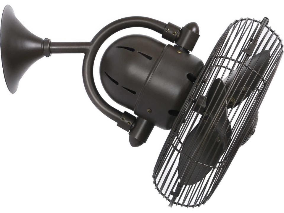 Kaye 13-Inch 3-Blade Oscillating Wall Fan in Textured Bronze