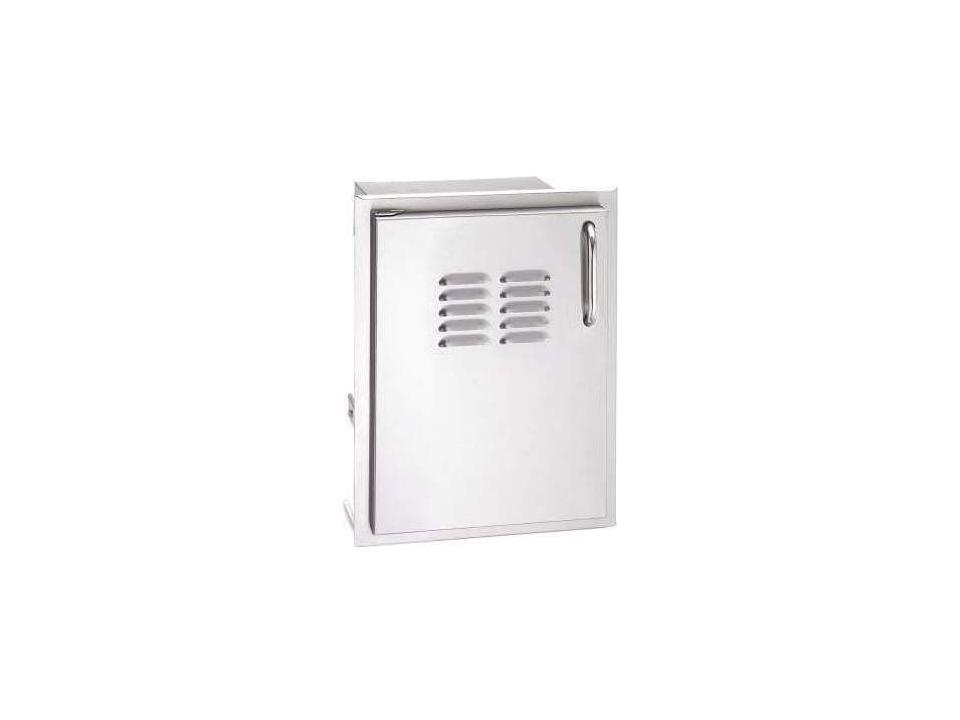Single Access Door with Tank Tray and Louvers Left Hinge